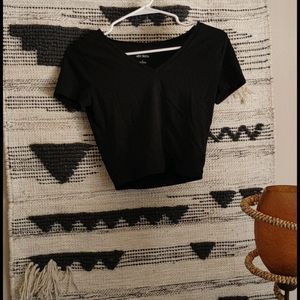 Black Crop Tee
